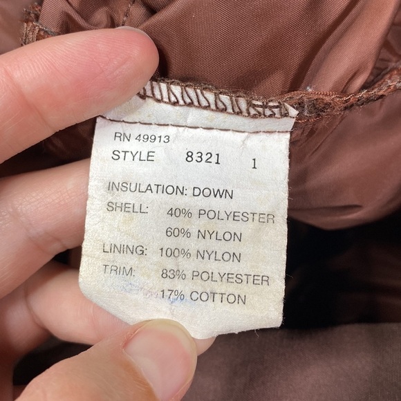 Vintage Bill Blass Metallic Burgundy Down Button Front Jacket Size 6 80s - Picture 8 of 11